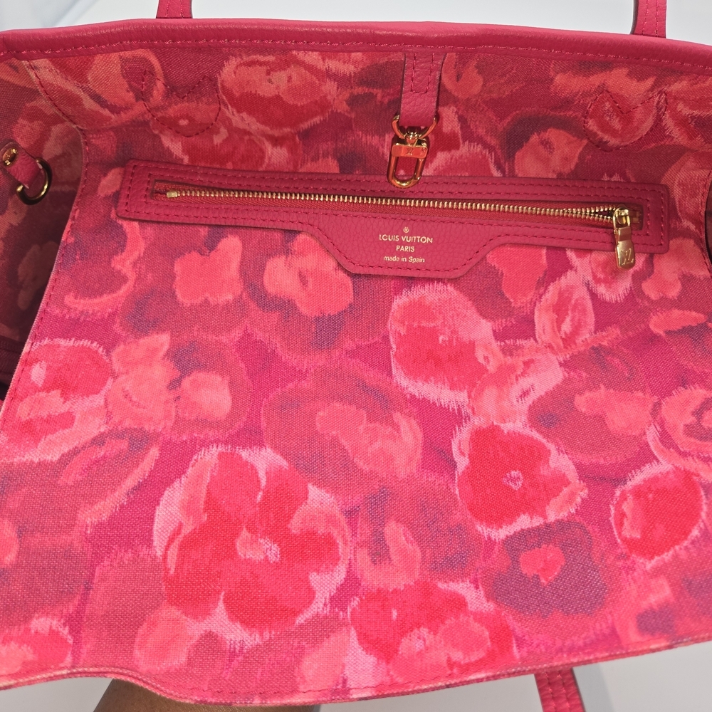 Louis Vuitton Brown and Pink Monogram Tote Bag - Picture 7 of 10